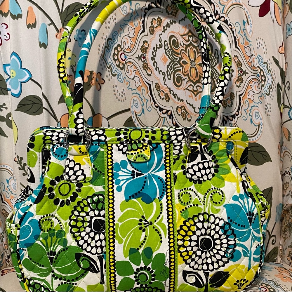 Vera Bradley Frame Bag Lime’s Up.